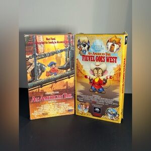 An American Tail: Fievel Goes West VHS - Colorful Animated Adventure